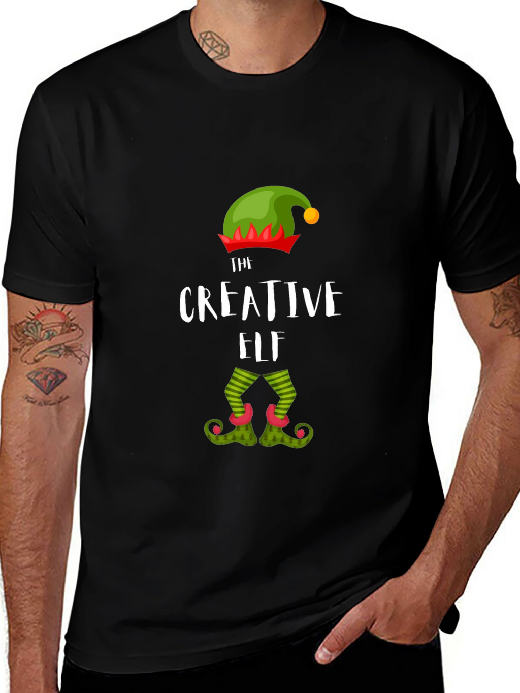 Creative Elf T-Shirt Festive Holiday Apparel