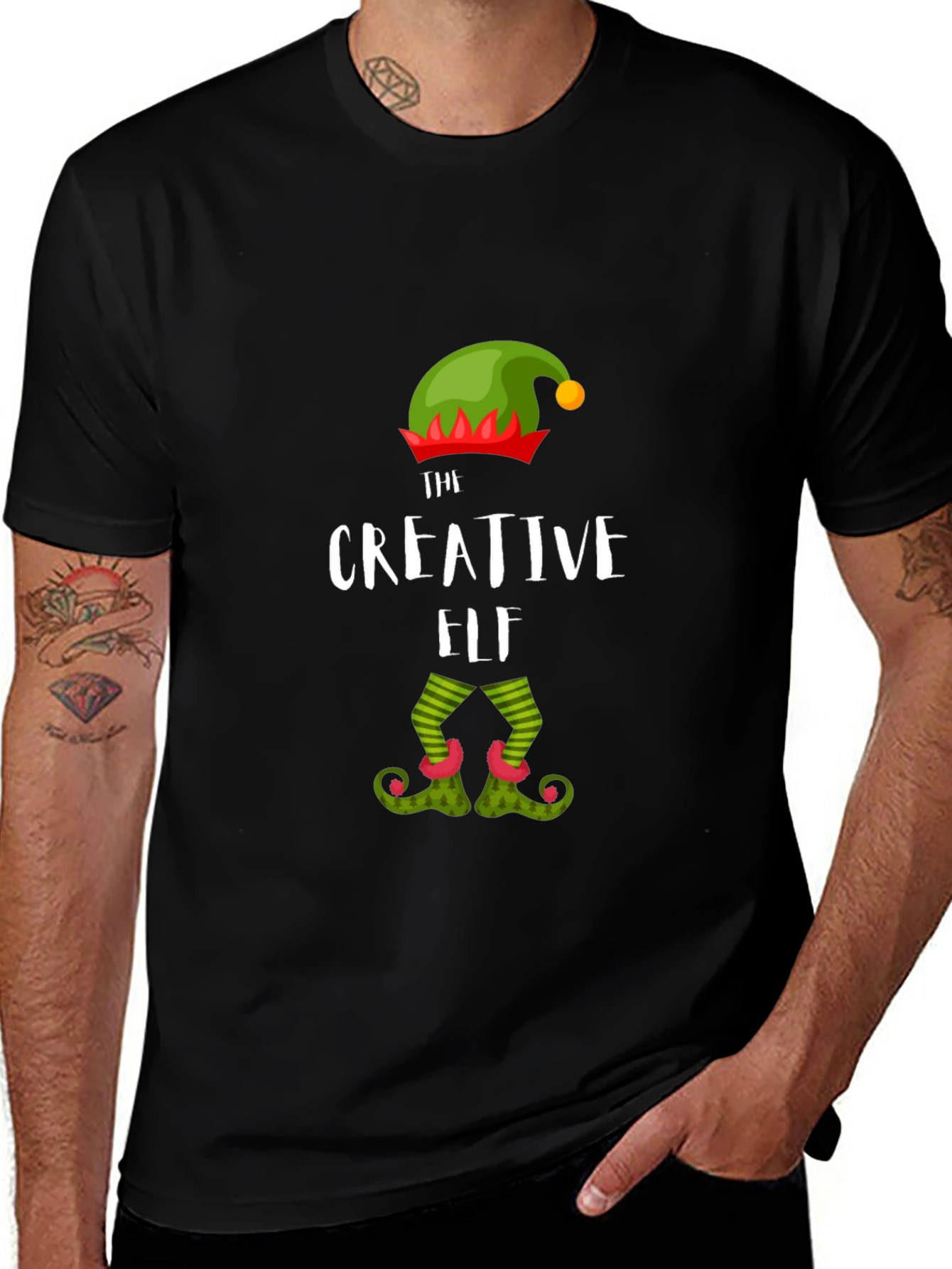 Creative Elf T-Shirt Festive Holiday Apparel