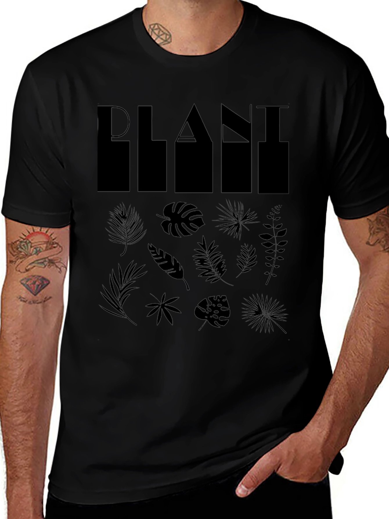 Botanical Plant Graphic T-Shirt