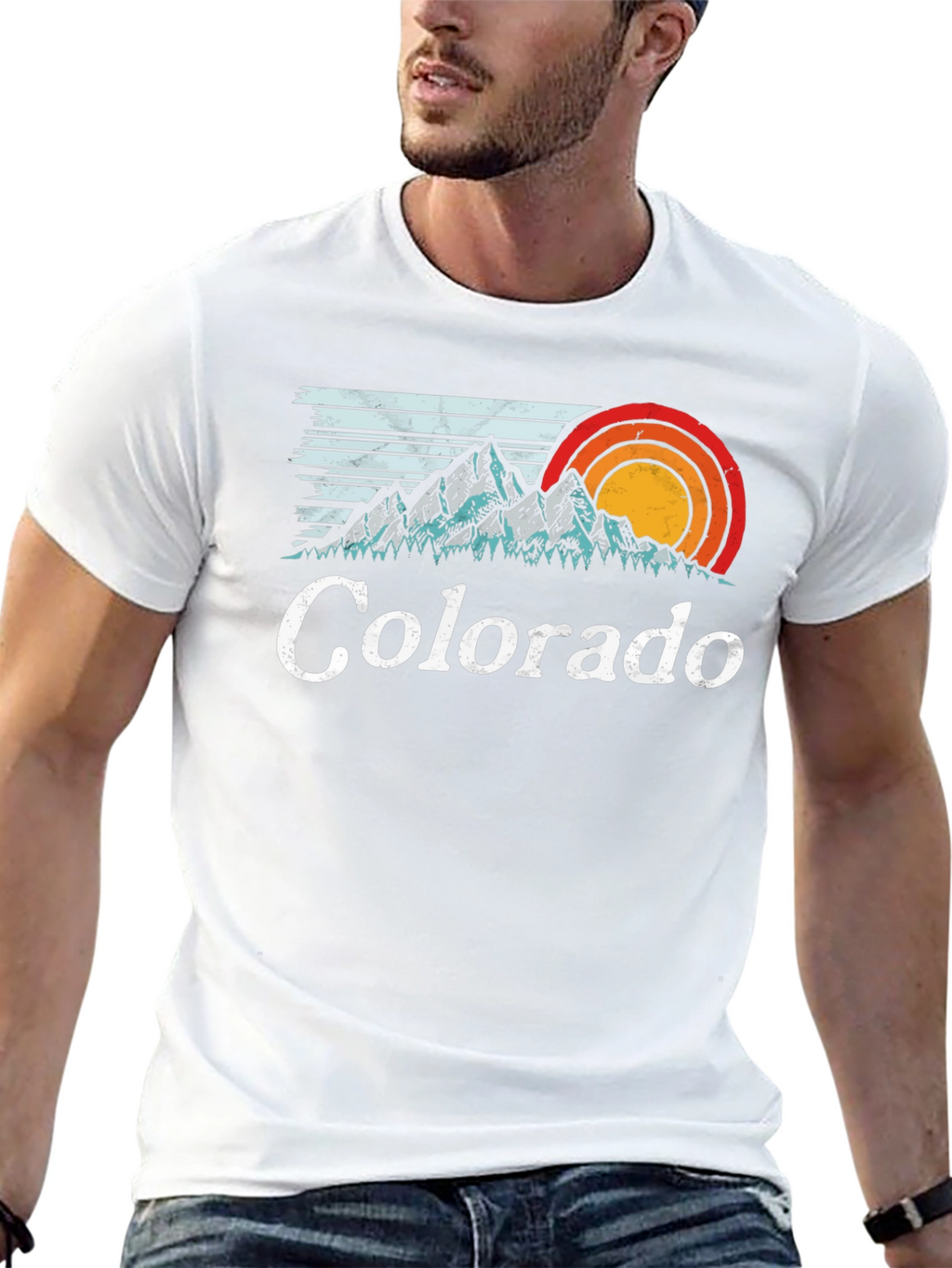 Colorado Retro Mountain T-Shirt