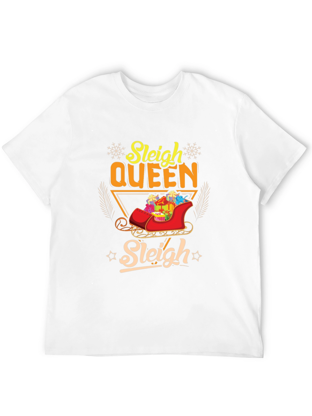 Sleigh Queen Christmas T-Shirt Holiday Festive Tee
