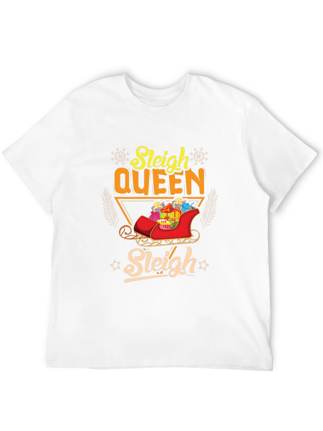 Sleigh Queen Christmas T-Shirt Holiday Festive Tee