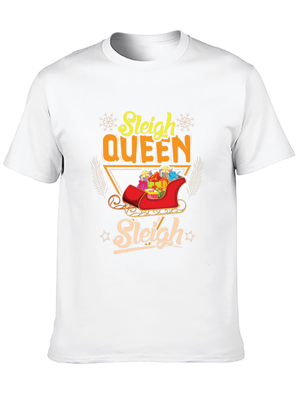 Sleigh Queen Christmas T-Shirt Holiday Festive Tee