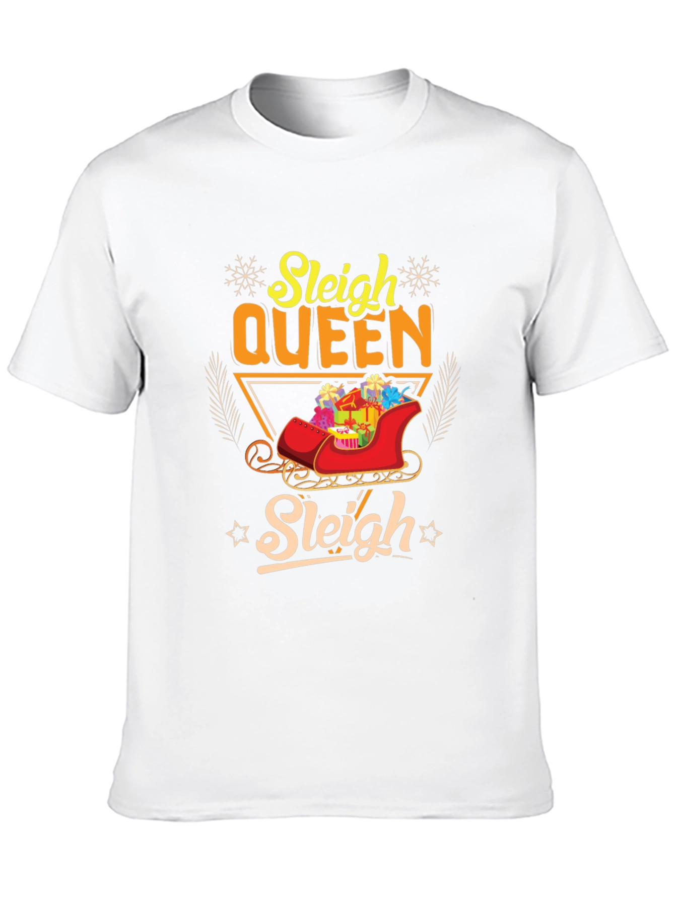 Sleigh Queen Christmas T-Shirt Holiday Festive Tee