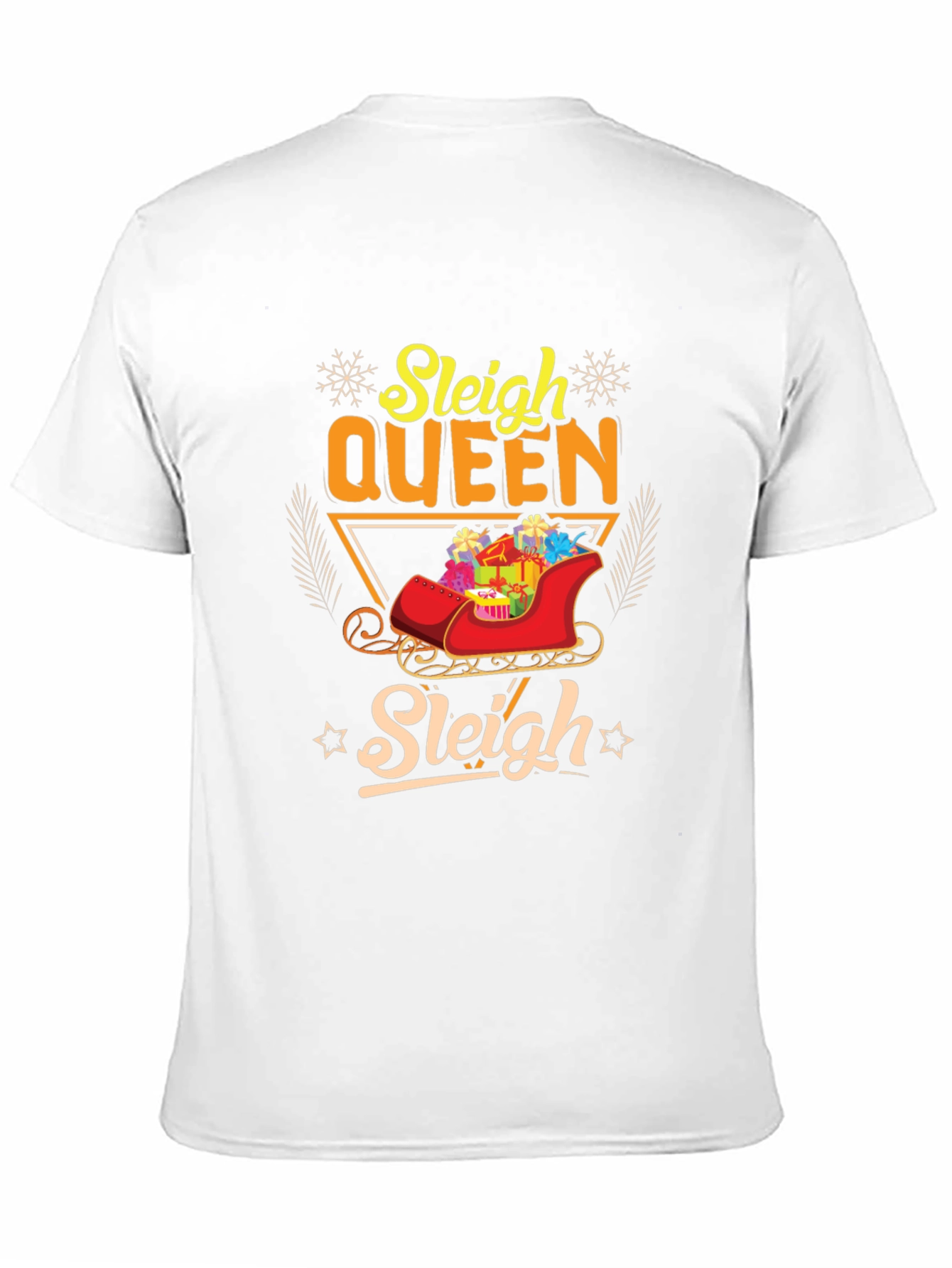 Sleigh Queen Christmas T-Shirt Holiday Festive Tee