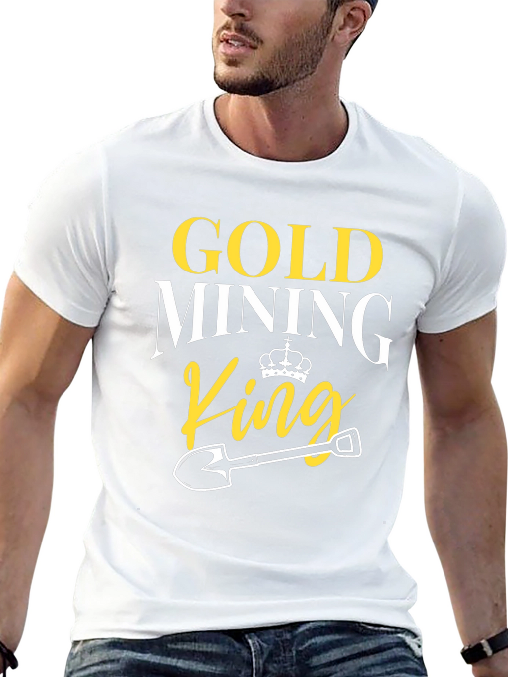 Gold Mining King T-Shirt - Novelty Graphic Tee