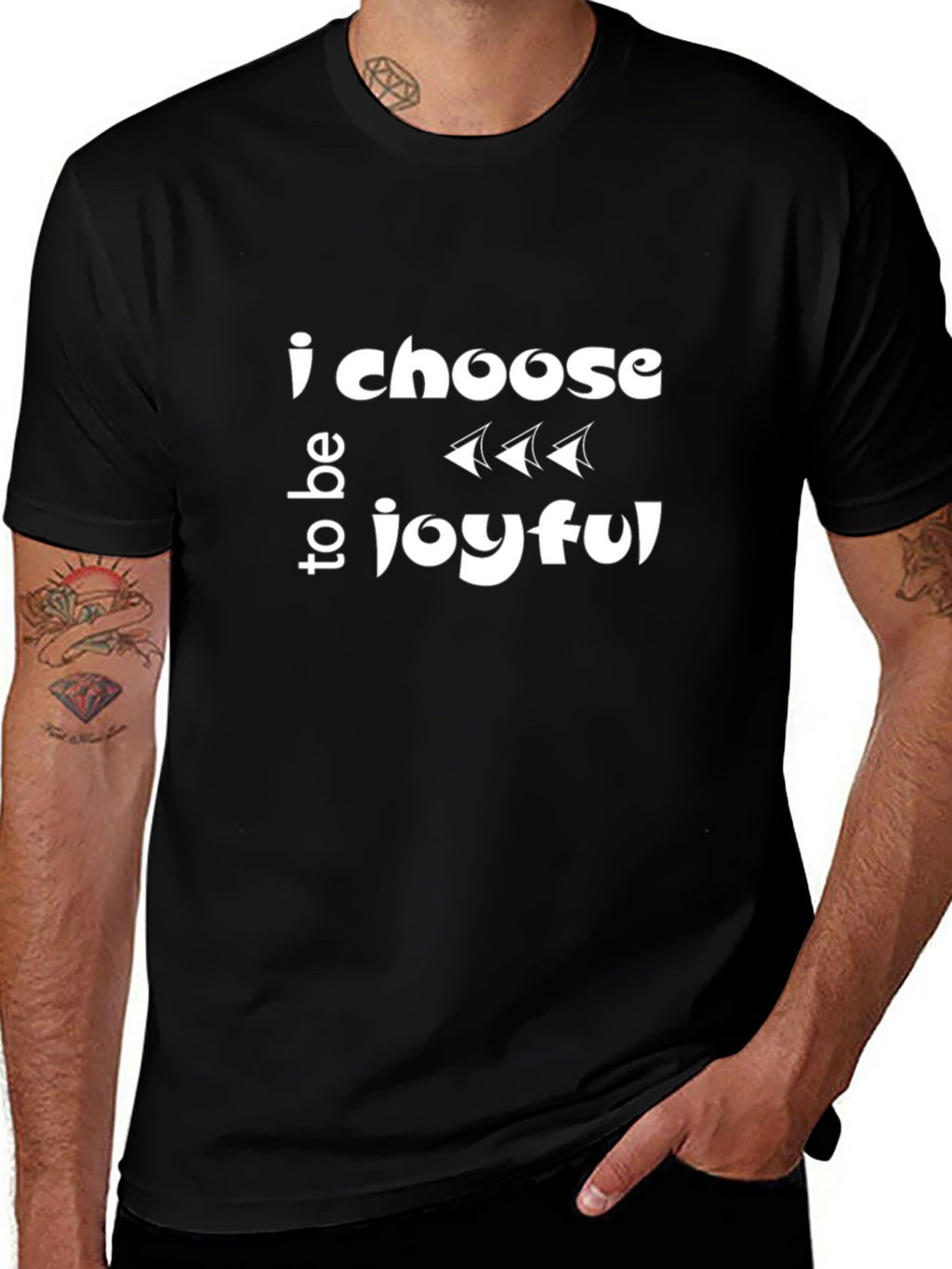 Joyful Choice Black T-Shirt