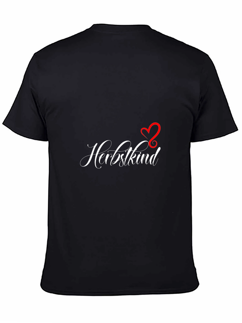 Herbstkind Heart Graphic Tee - Black Casual Shirt