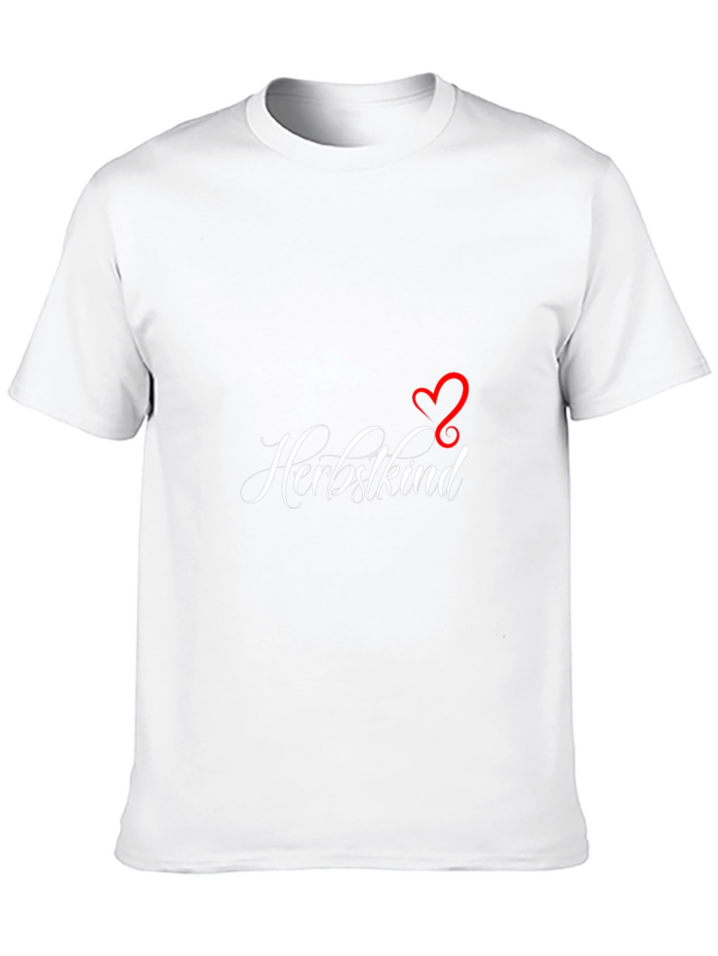 Herbstkind Heart Graphic Tee - Black Casual Shirt