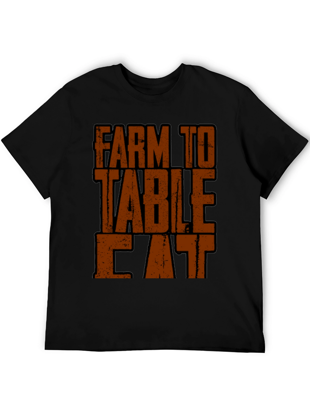 Farm to Table Eat T-Shirt - Black