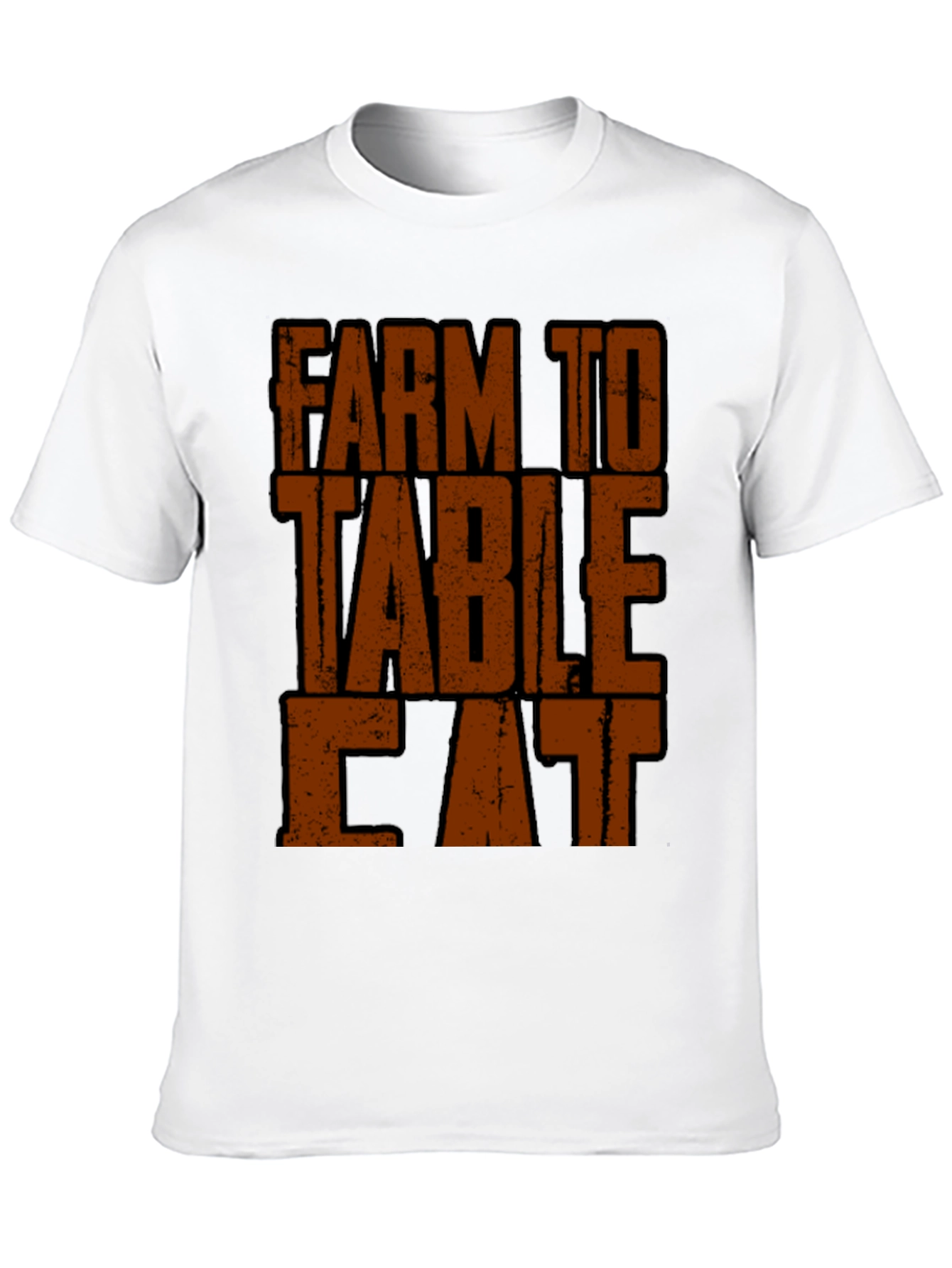 Farm to Table Eat T-Shirt - Black
