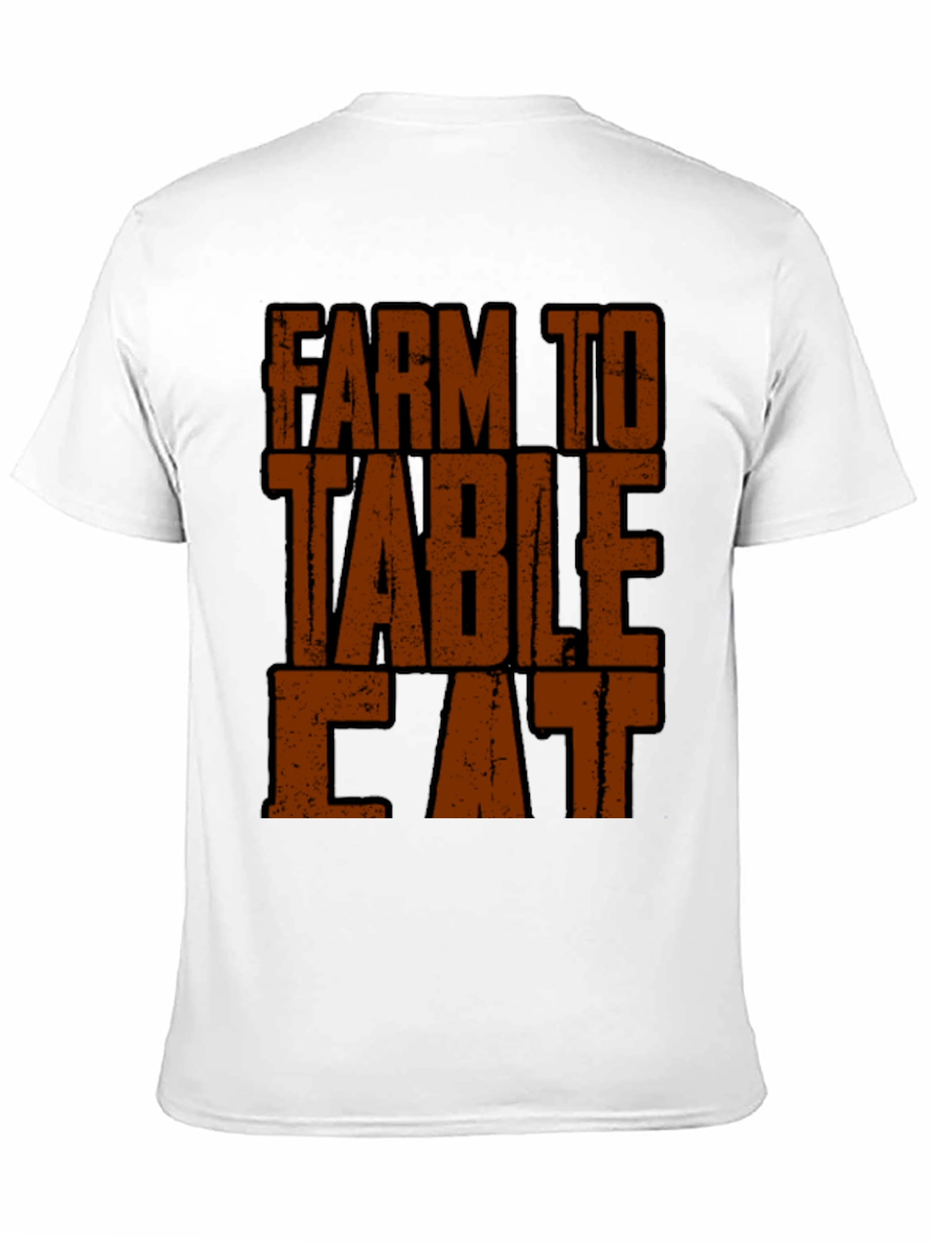 Farm to Table Eat T-Shirt - Black