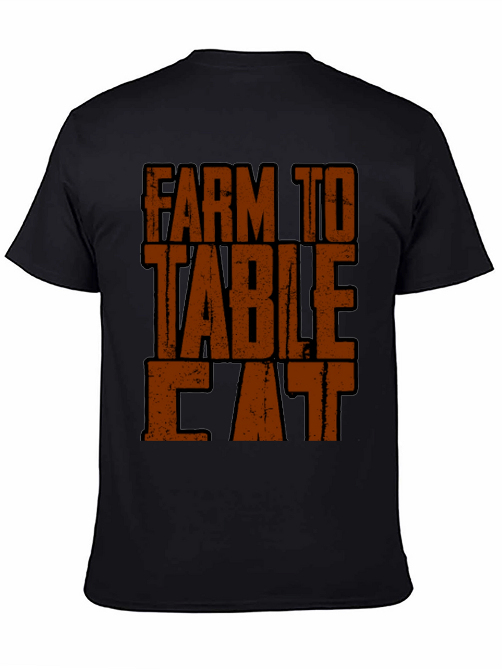 Farm to Table Eat T-Shirt - Black