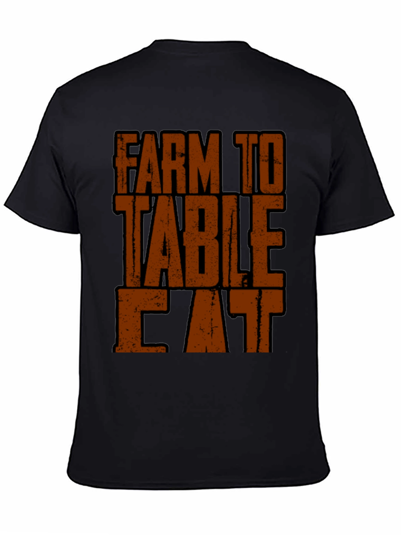 Farm to Table Eat T-Shirt - Black