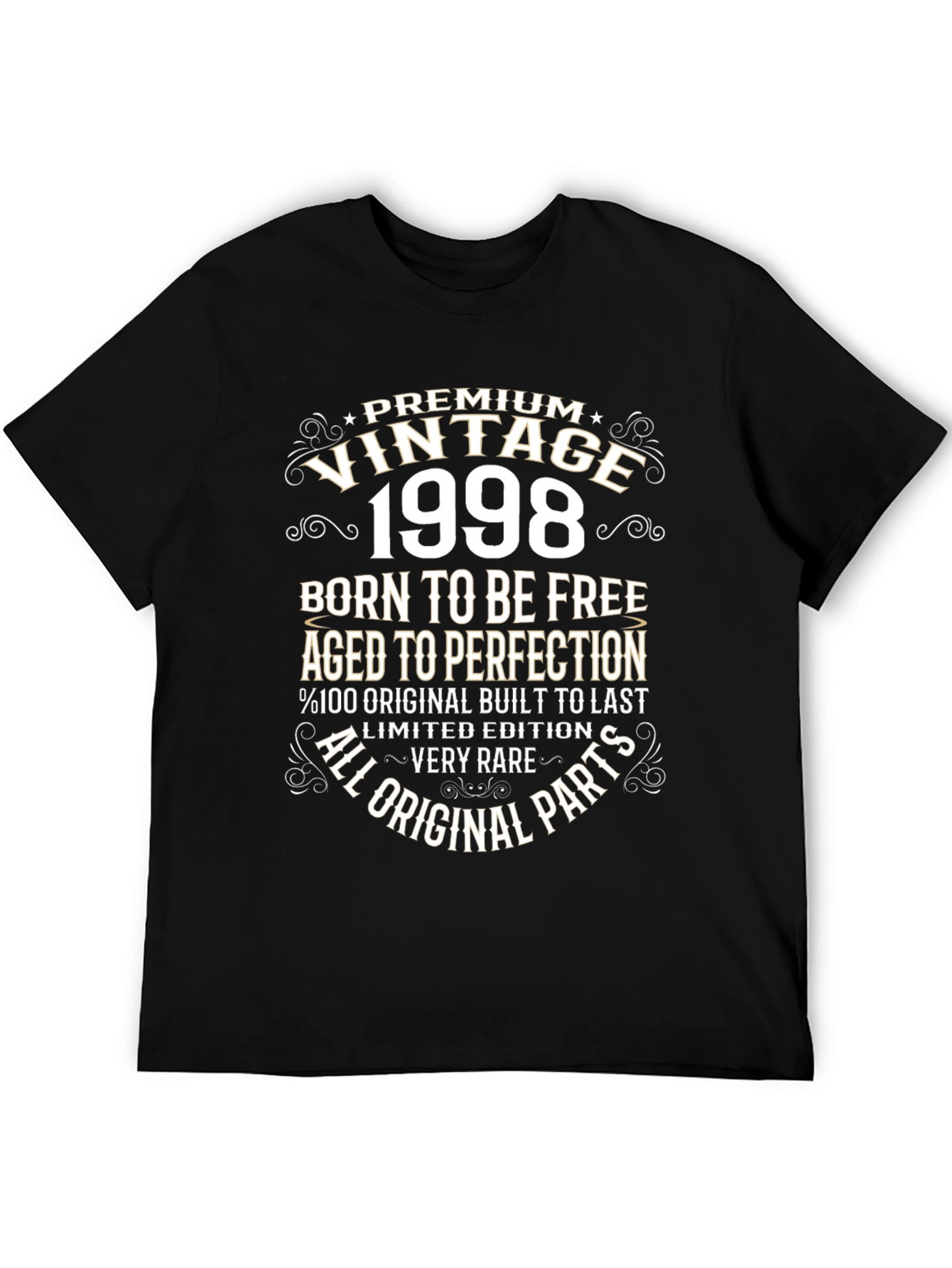 Vintage 1998 T-Shirt: Born to Be Free Aged to Perfection