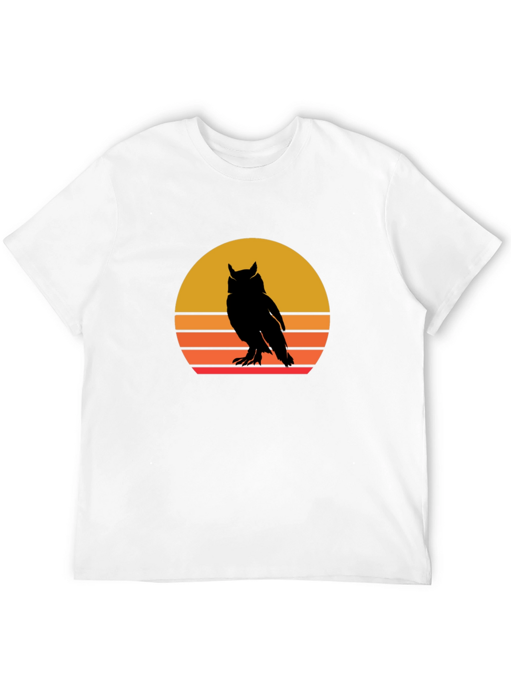 Retro Owl Sunset Graphic Tee