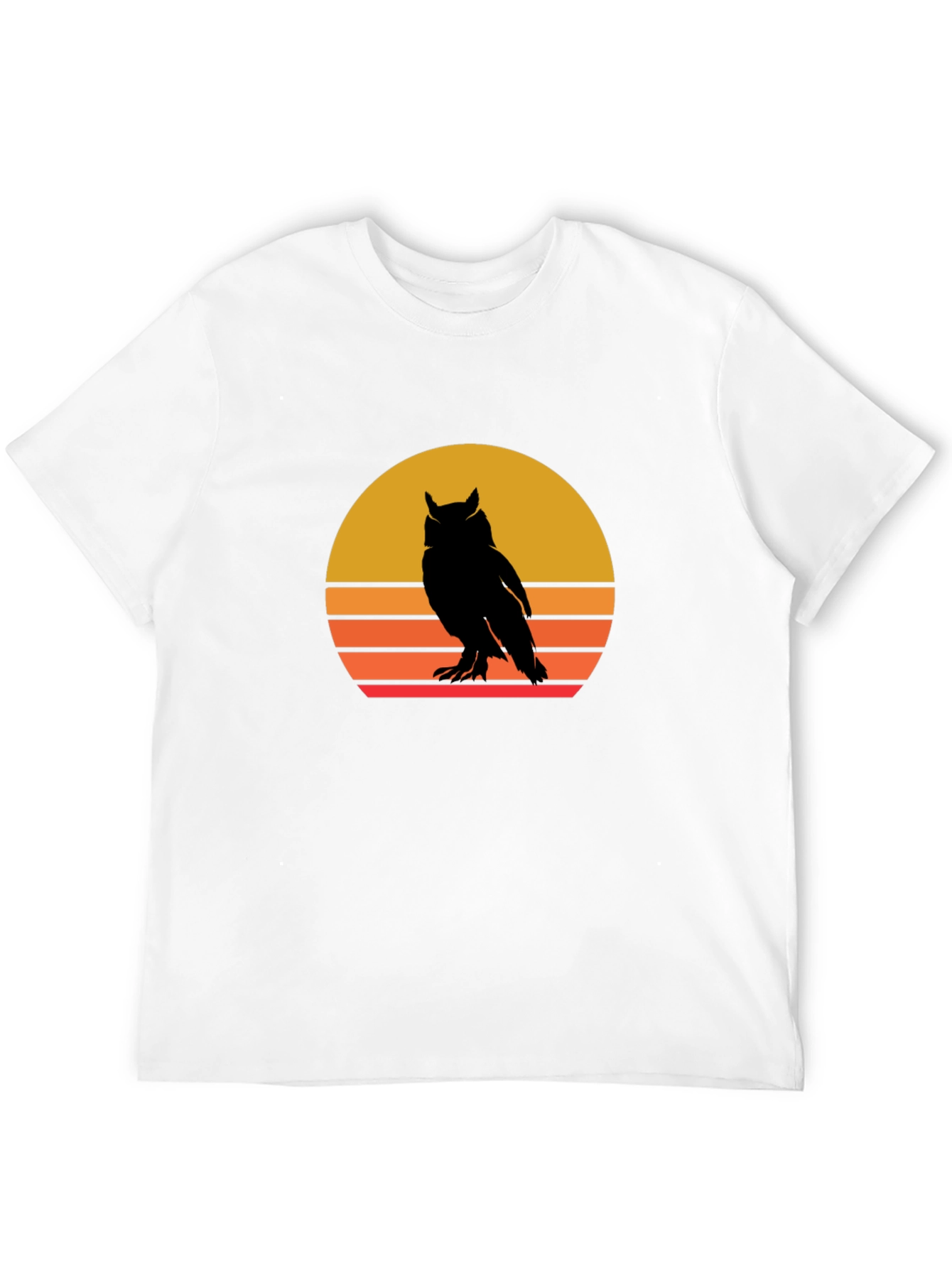 Retro Owl Sunset Graphic Tee