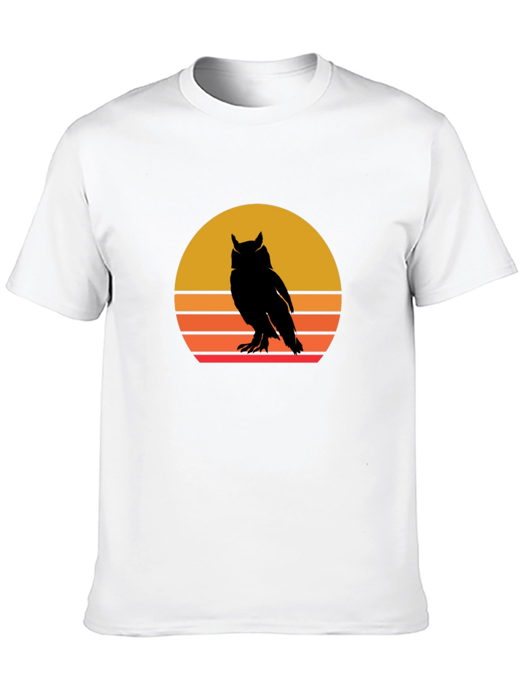 Retro Owl Sunset Graphic Tee