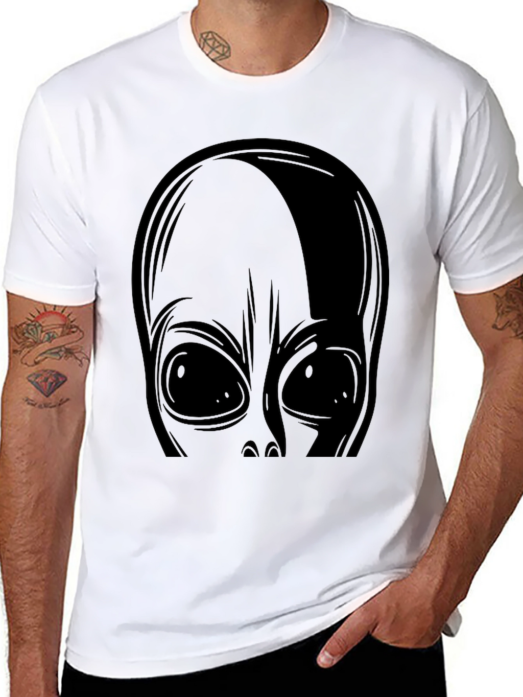 Alien Graphic Tee - Black T-Shirt