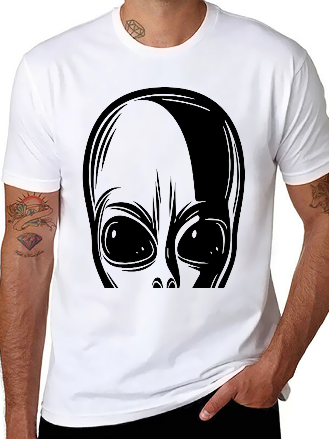 Alien Graphic Tee - Black T-Shirt