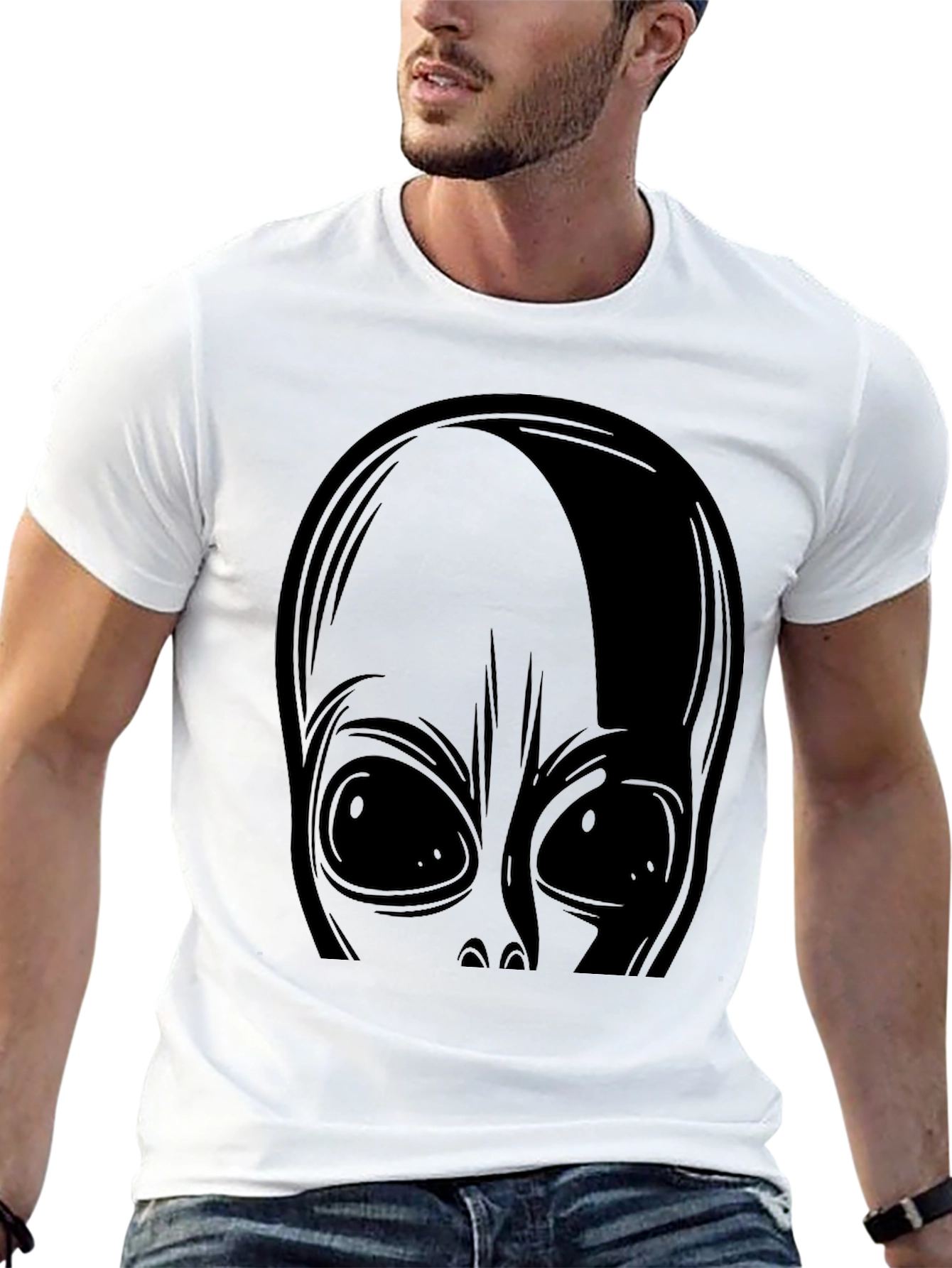Alien Graphic Tee - Black T-Shirt
