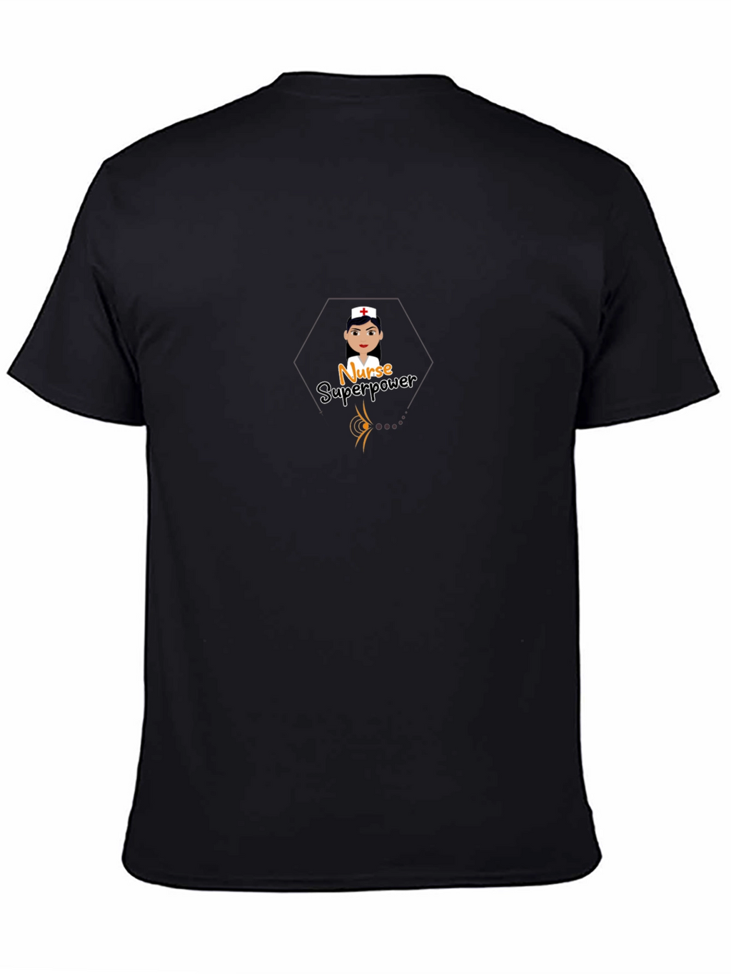 Nurse Superpower Graphic Tee - Black T-Shirt