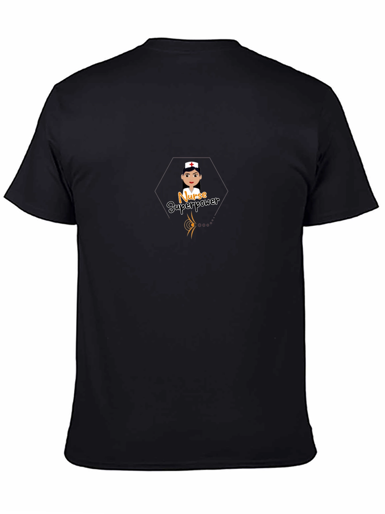 Nurse Superpower Graphic Tee - Black T-Shirt