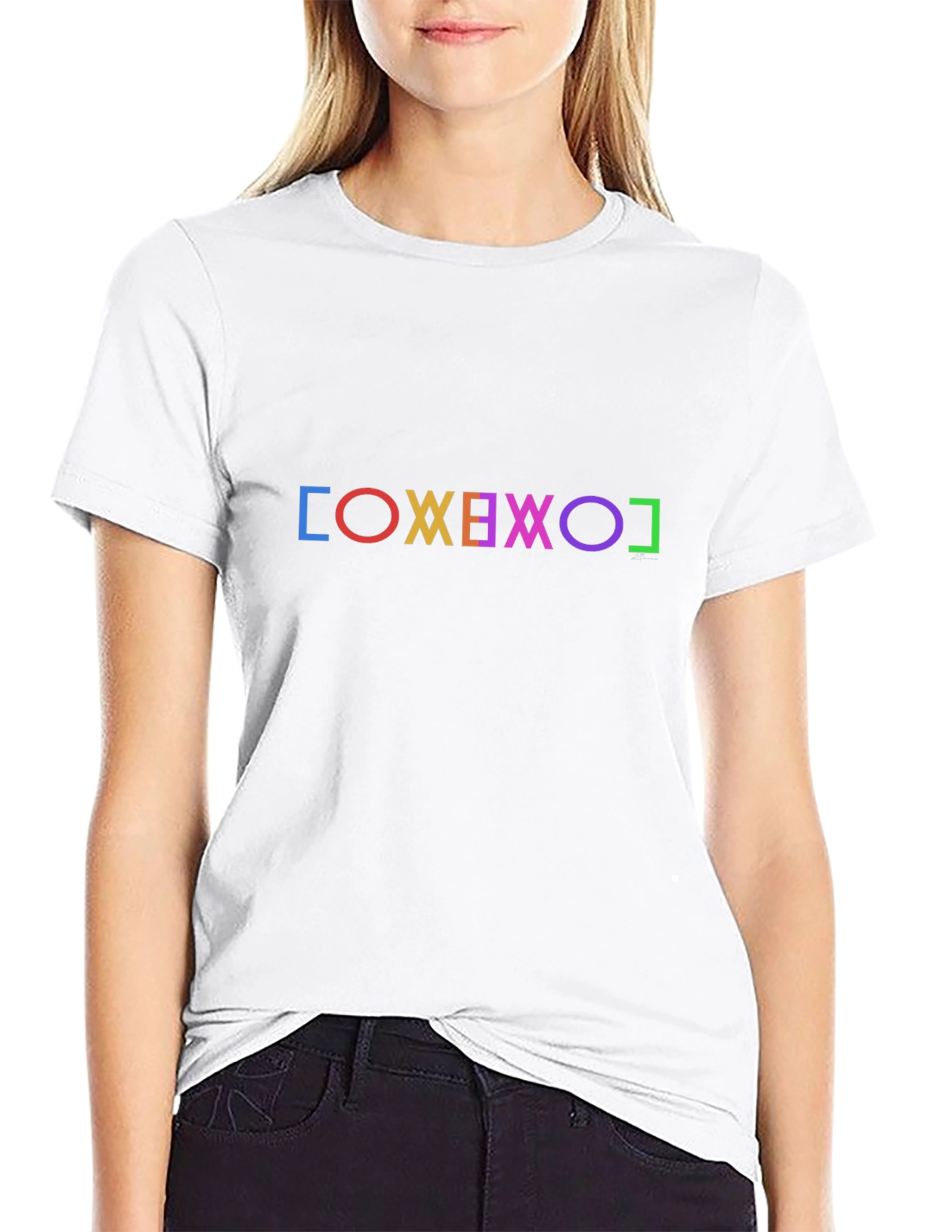 Geometric Symbol T-Shirt - Black