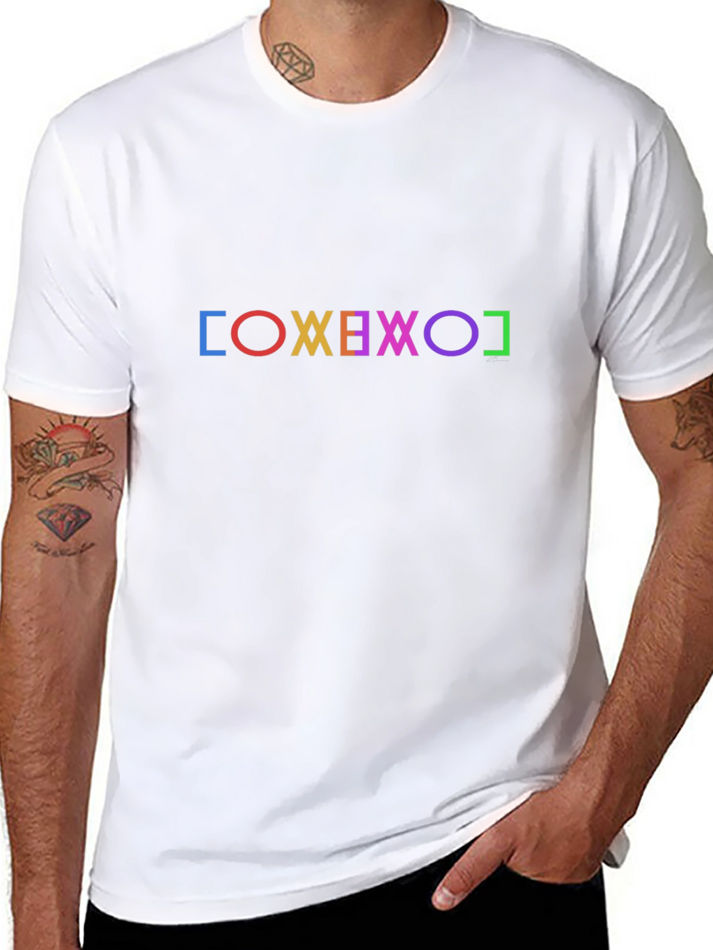 Geometric Symbol T-Shirt - Black