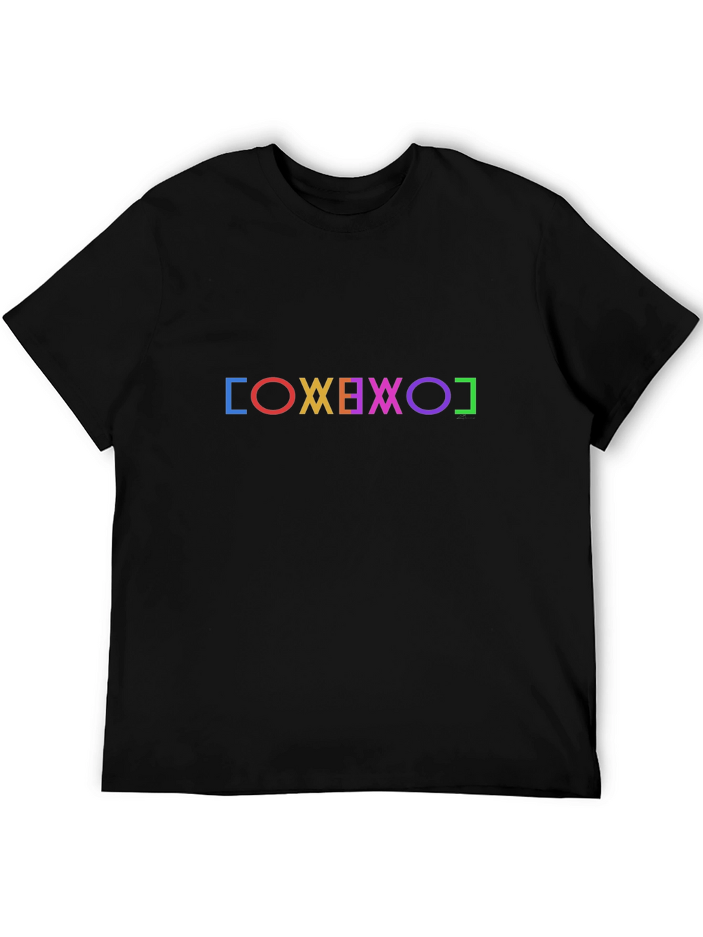 Geometric Symbol T-Shirt - Black