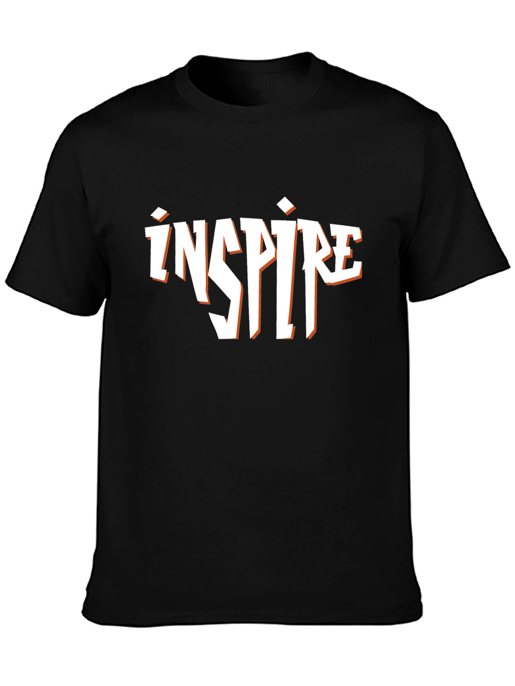 Inspire Black Graphic T-Shirt