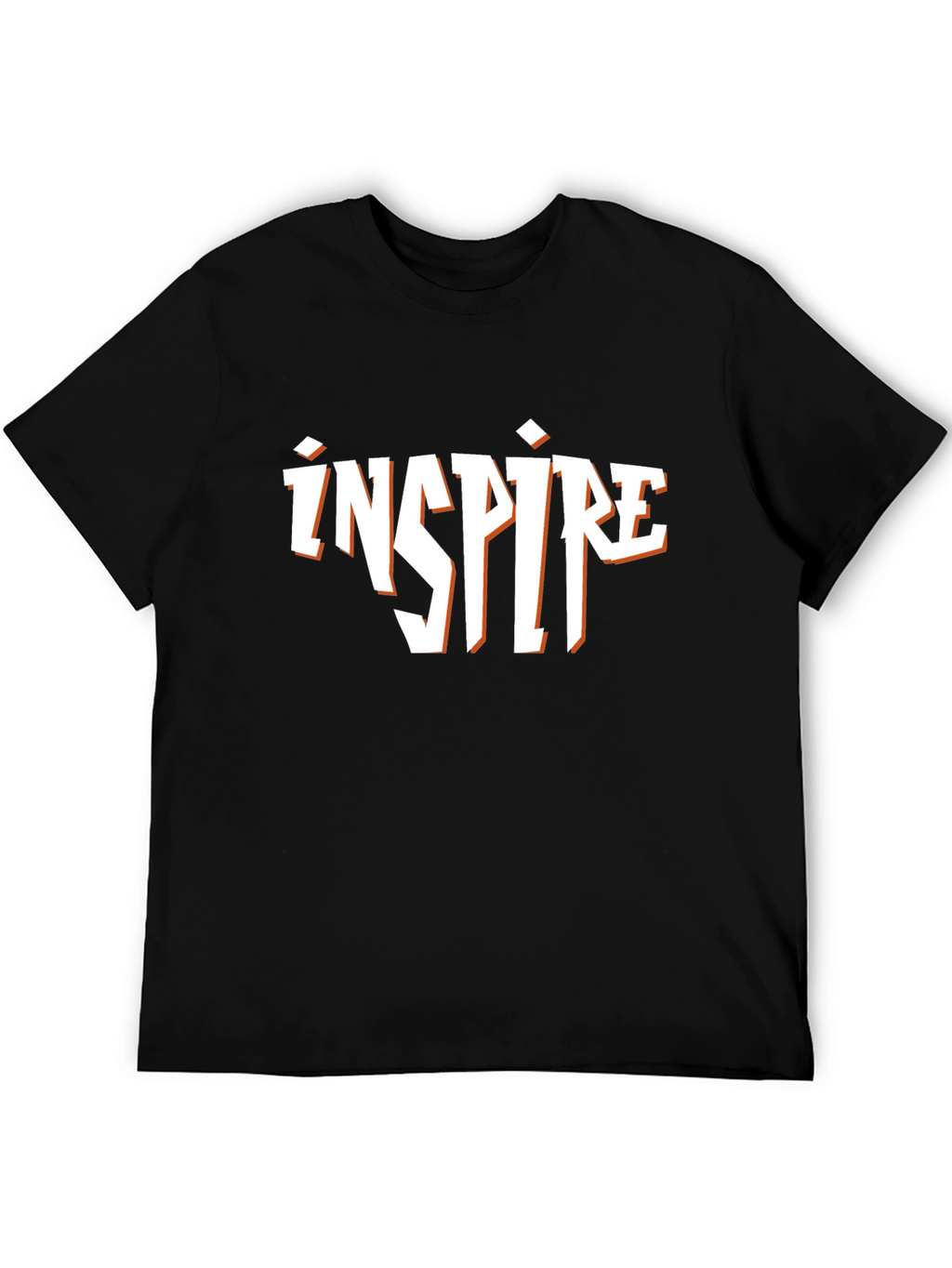 Inspire Black Graphic T-Shirt
