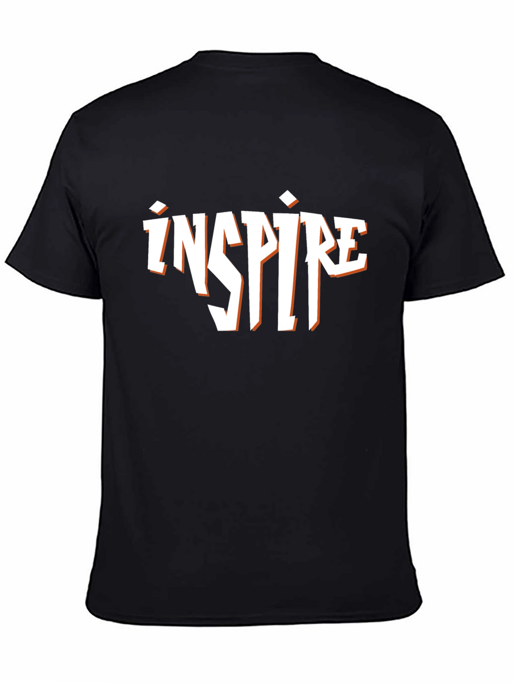 Inspire Black Graphic T-Shirt