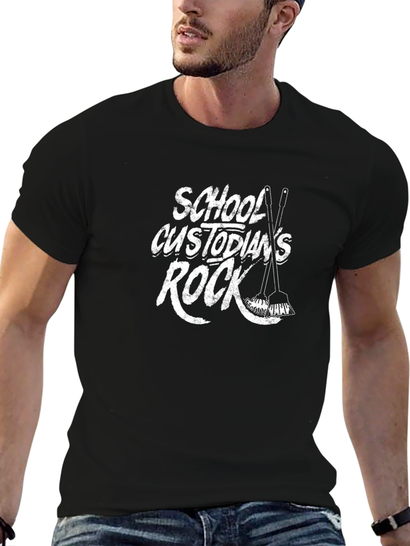 School Custodians Rock T-Shirt - Black