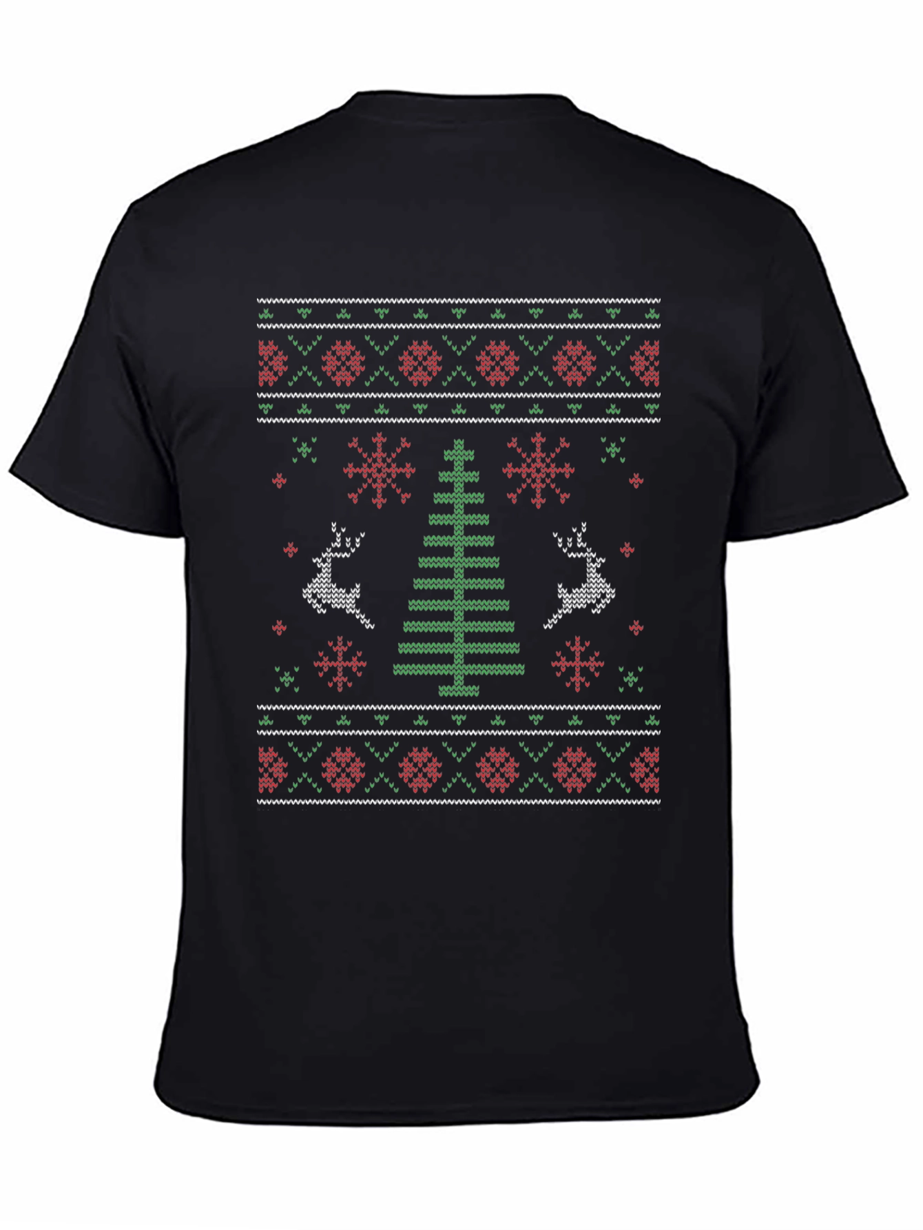 Ugly Christmas Sweater Style Graphic Tee