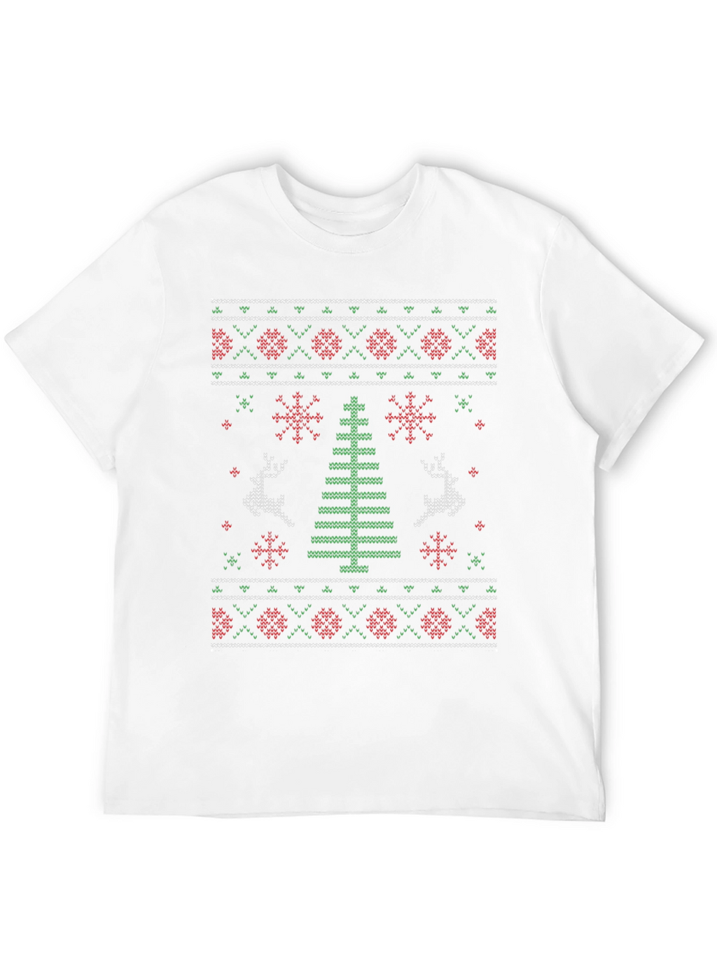 Ugly Christmas Sweater Style Graphic Tee