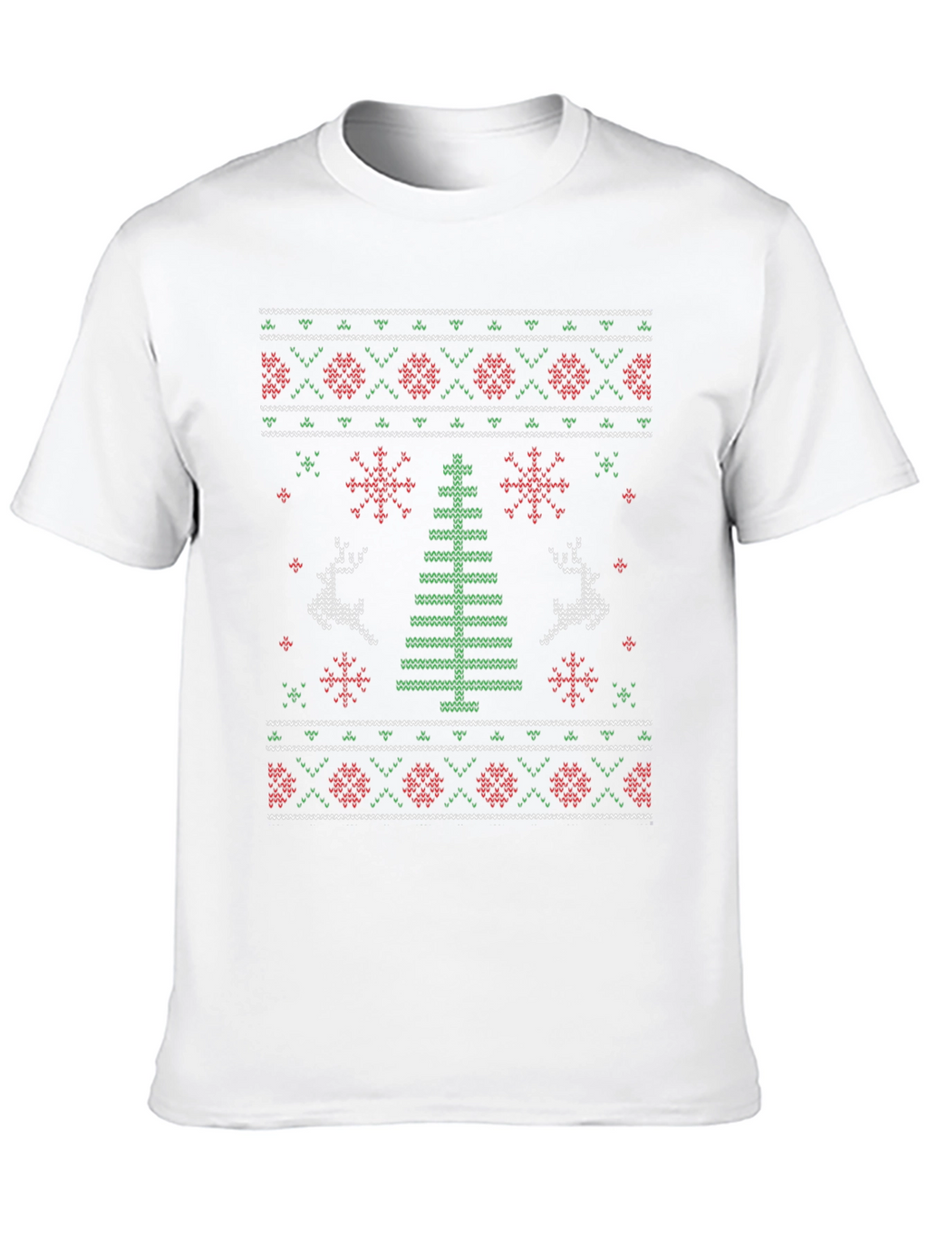 Ugly Christmas Sweater Style Graphic Tee