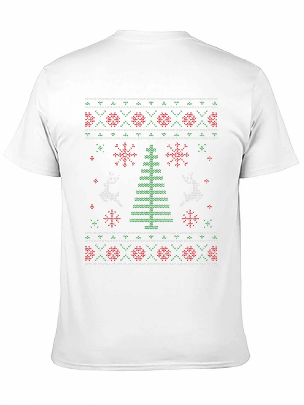 Ugly Christmas Sweater Style Graphic Tee
