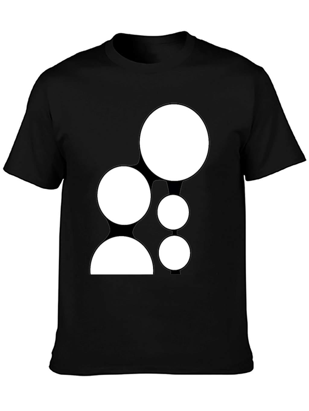Unique Graphic Tee - Black Casual Shirt