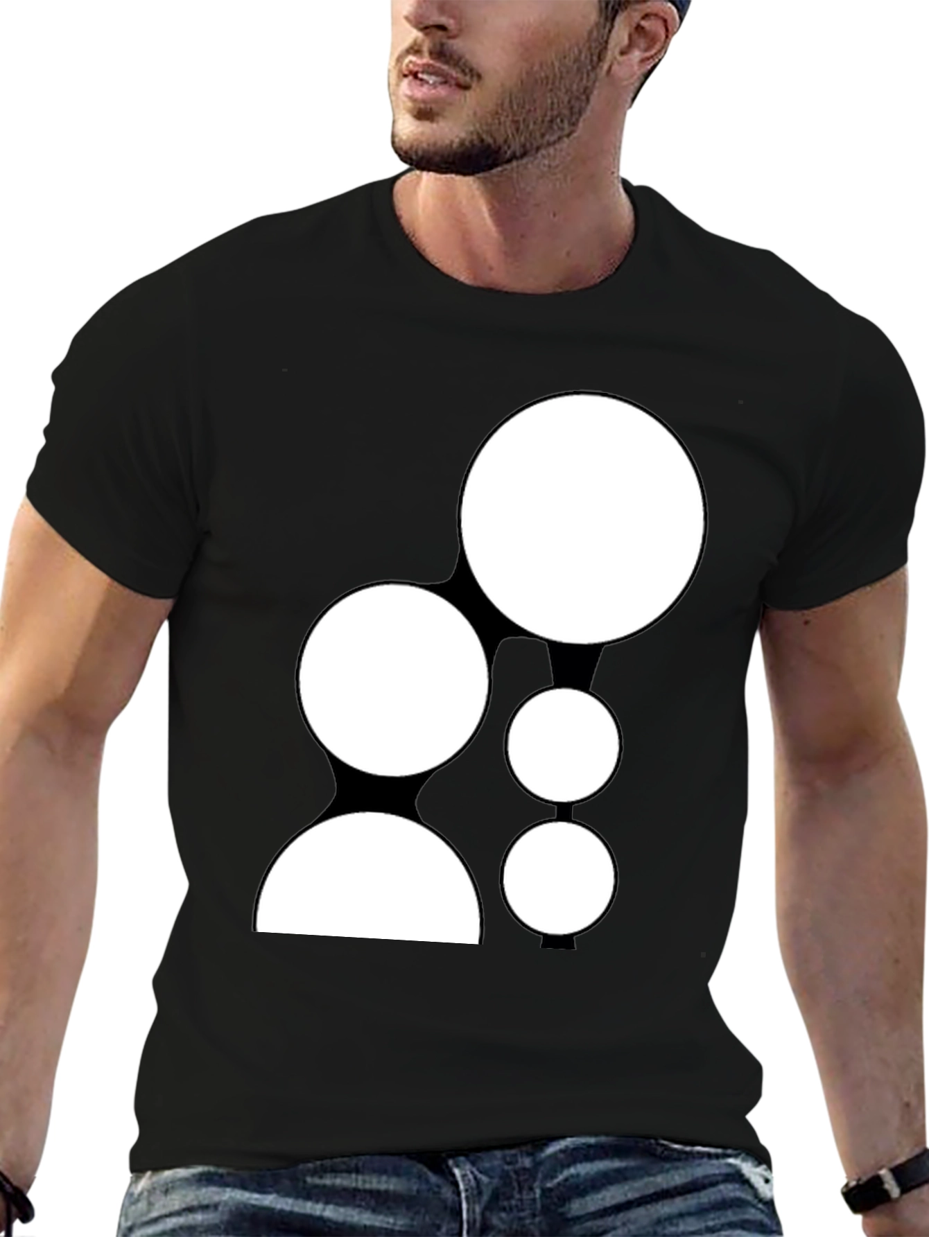 Unique Graphic Tee - Black Casual Shirt