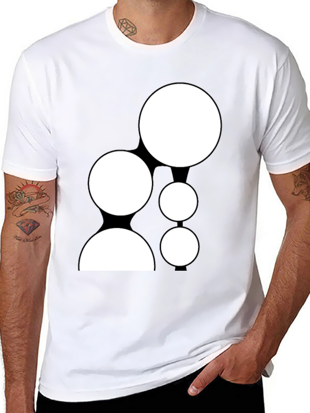Unique Graphic Tee - Black Casual Shirt