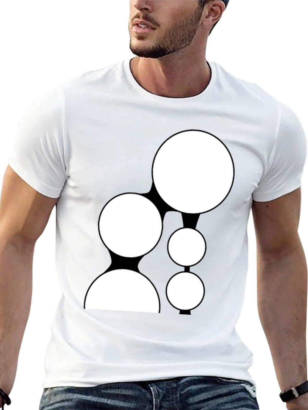 Unique Graphic Tee - Black Casual Shirt