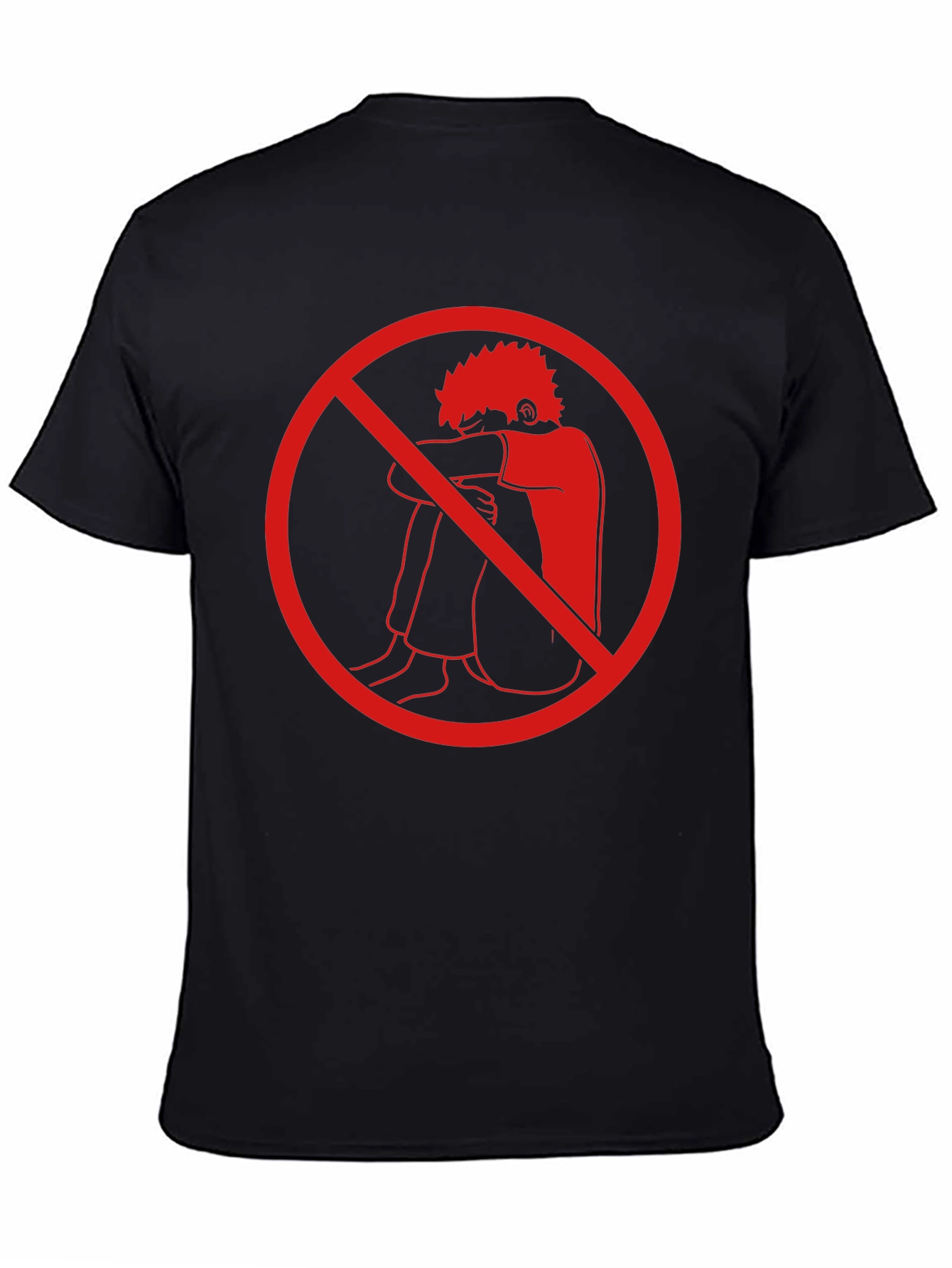 Anti-Depression T-Shirt - Red Circle Design