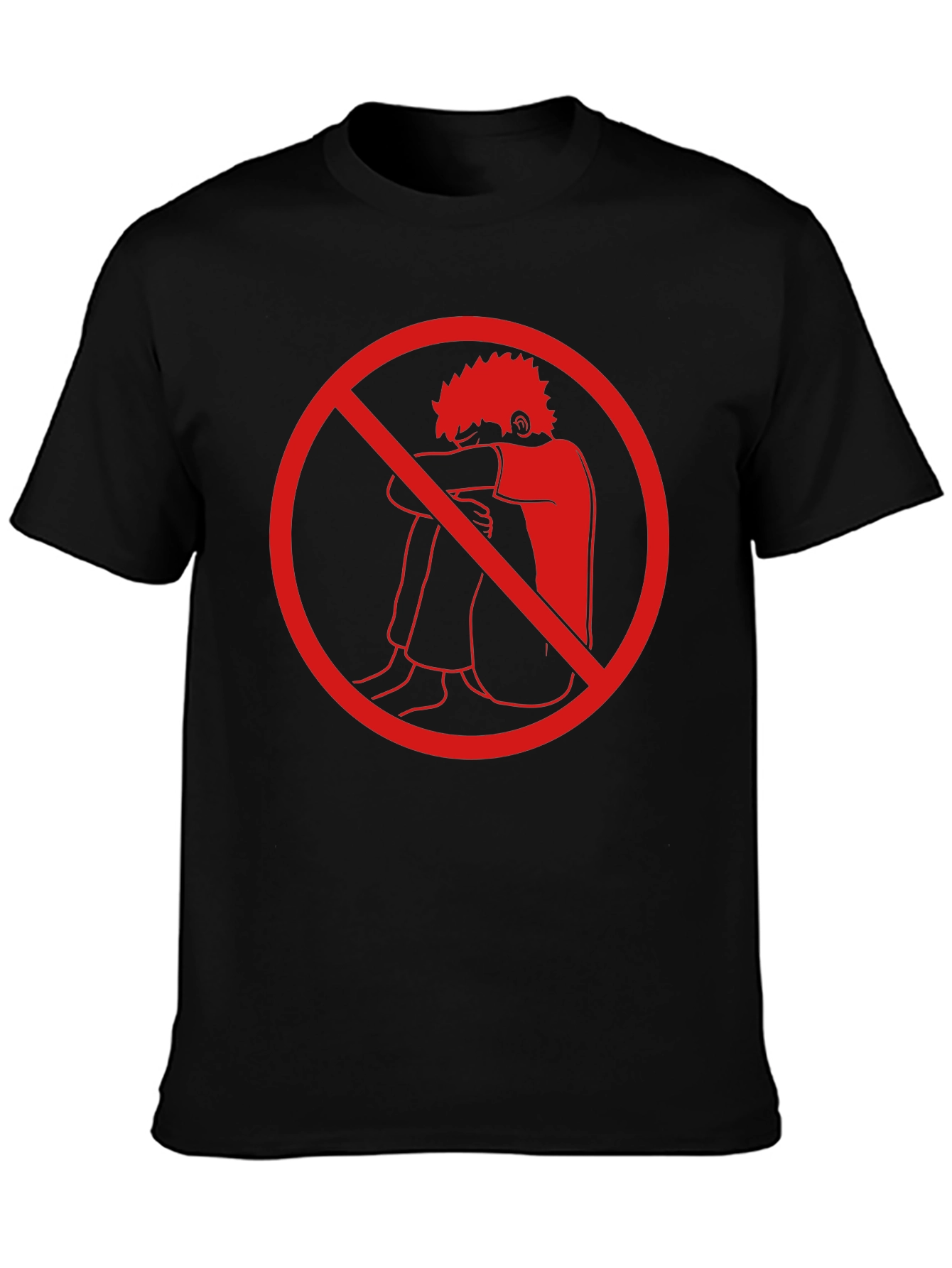 Anti-Depression T-Shirt - Red Circle Design