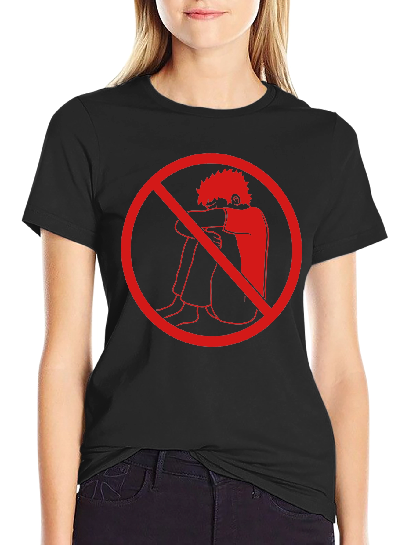 Anti-Depression T-Shirt - Red Circle Design