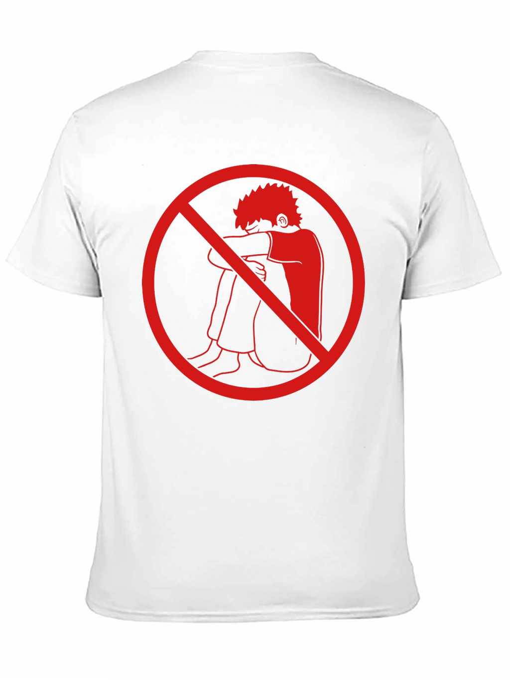 Anti-Depression T-Shirt - Red Circle Design