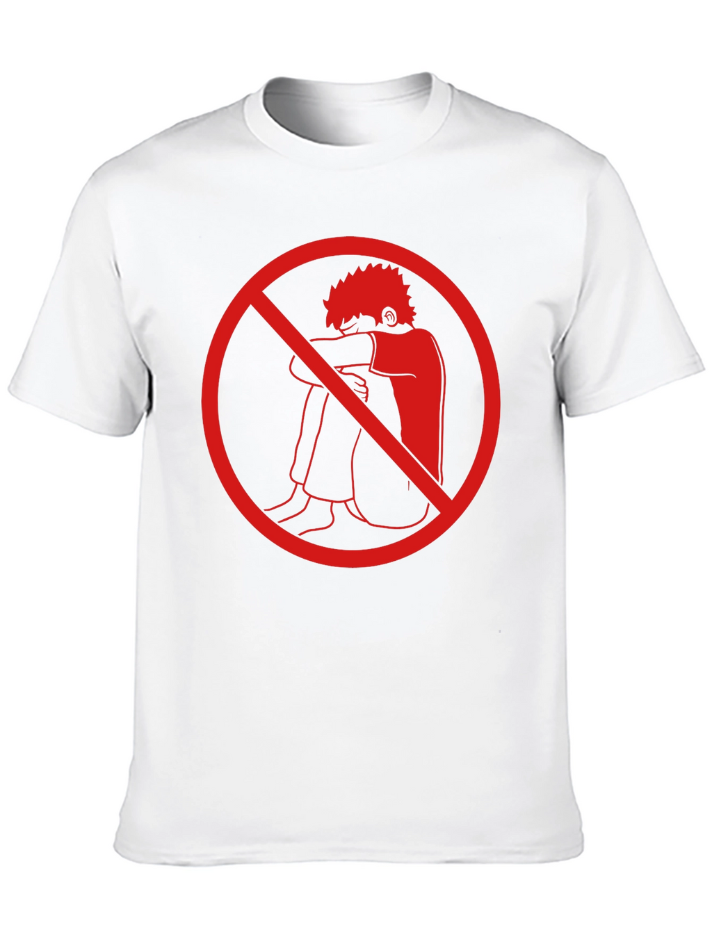 Anti-Depression T-Shirt - Red Circle Design