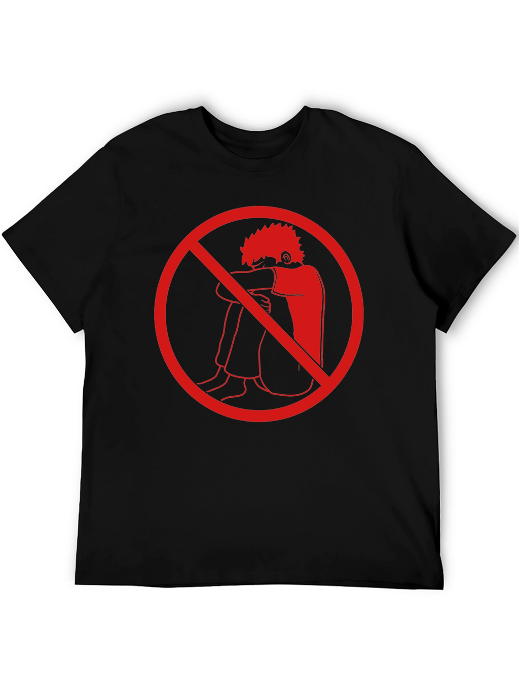 Anti-Depression T-Shirt - Red Circle Design