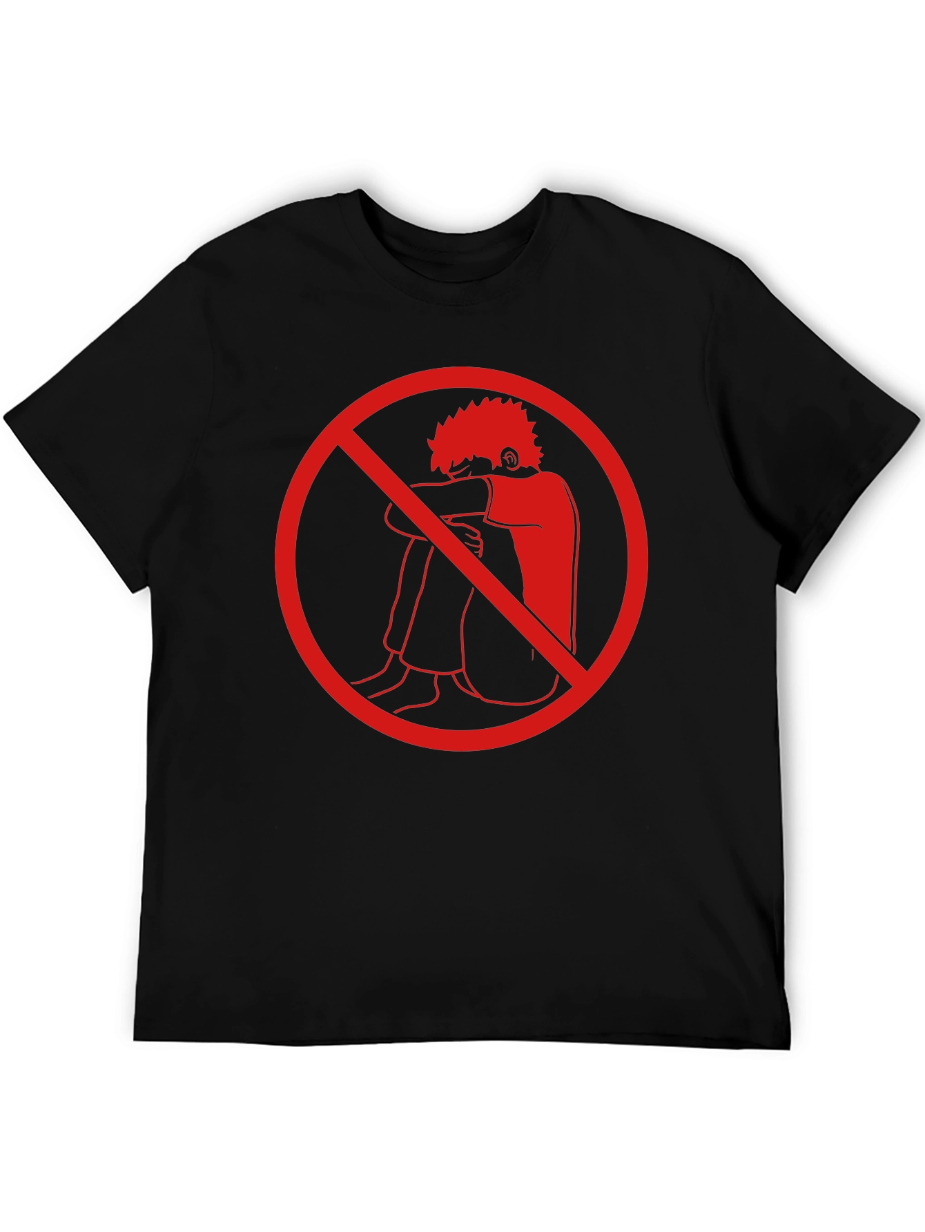 Anti-Depression T-Shirt - Red Circle Design