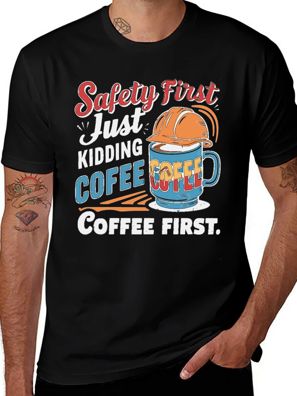 Safety First Coffee T-Shirt